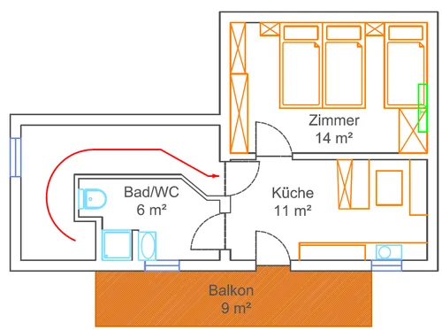 Floor plan — Apartment 3