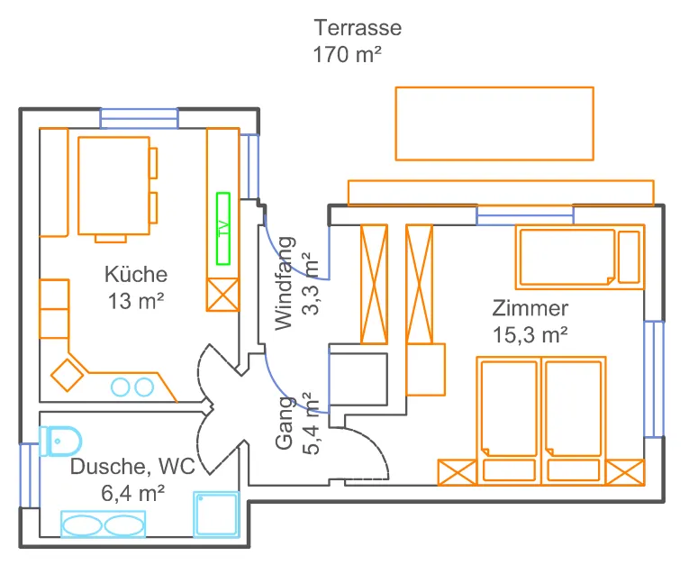 Ferienwohnung 2 – 7